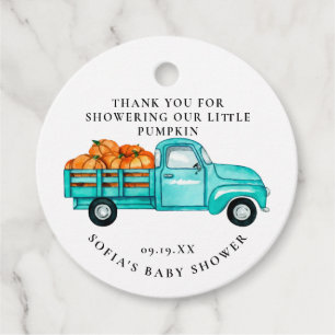 Vintager Lkw Rustikal Baby Showmarke Geschenkanhänger