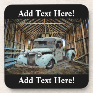 Vintager LKW Rustikale Bargetränkenküste Getränkeuntersetzer