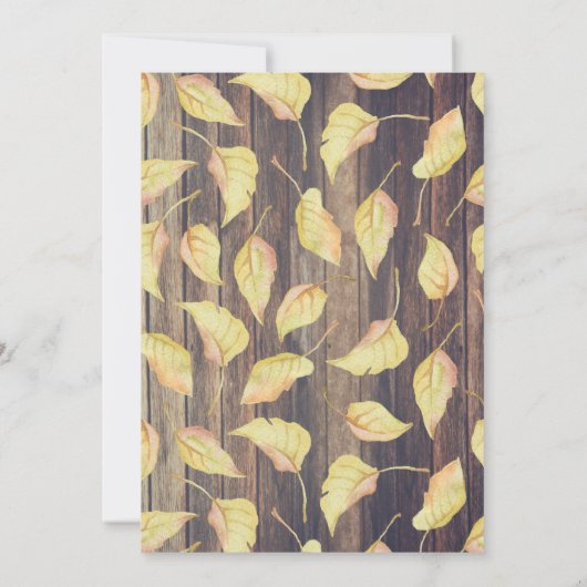 Vintager LKW Rustikaler Barnwood Herbst Geburtstag (Rückseite)