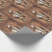 Vintager LKW Rustikales Holz Geschenkpapier (Ecke)