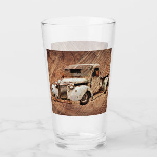 Vintager LKW Rustikales Holz Glas