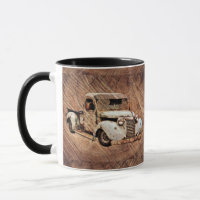Vintager LKW Rustikales Holz