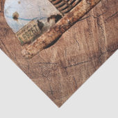 Vintager LKW Rustikalholz Seidenpapier (Detail)