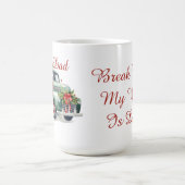 Vintager LKW Santa Festive Tasse (Mittel)