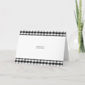 Vintager Lkw und Campingplatz - Rot und Schwarz - Karte (Rückseite)