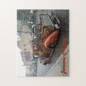 Vintager LKW und Fahrrad in Jerome, Arizona Puzzle (Vertikal)