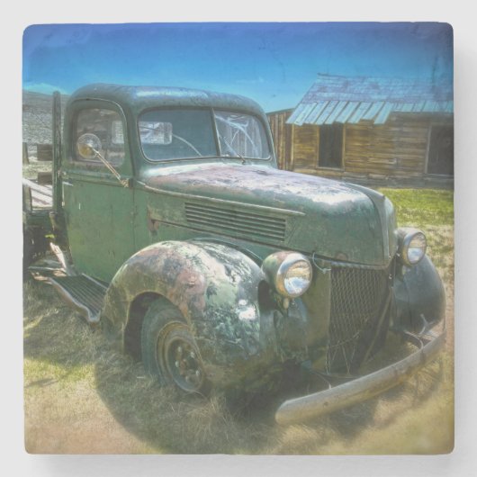 Vintager LKW-Untersetzer Steinuntersetzer (Vorderseite)