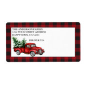 Vintager LKW-Urlaub Karierter Transport (Vorne)