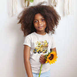 Vintager LKW von Gingham, beladen mit Ostereiern Kleinkind T-shirt