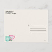 Vintager LKW Weihnachten Postkarte Rustikales Holz (Rückseite)