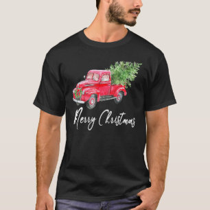 Vintager LKW Weihnachts Buffalo Karierter Truck Xm T-Shirt