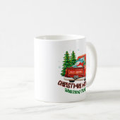 Vintager LKW Weihnachtsfilm Tasse (VorderseiteRechts)