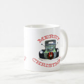 Vintager LKW Weihnachtsschmuck Kaffeetasse (VorderseiteRechts)