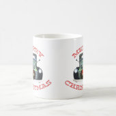 Vintager LKW Weihnachtsschmuck Kaffeetasse (Mittel)