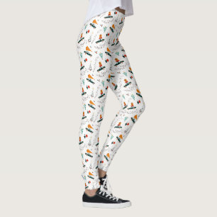 Vintager LKW Winter Grüne Pinienbäume Weihnachten Leggings