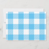 Vintager Lkw zum Vater Blue Buffalo Karo Einladung (Rückseite)