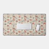 Vintager London Desk Mat Schreibtischunterlage (Tastatur & Maus)