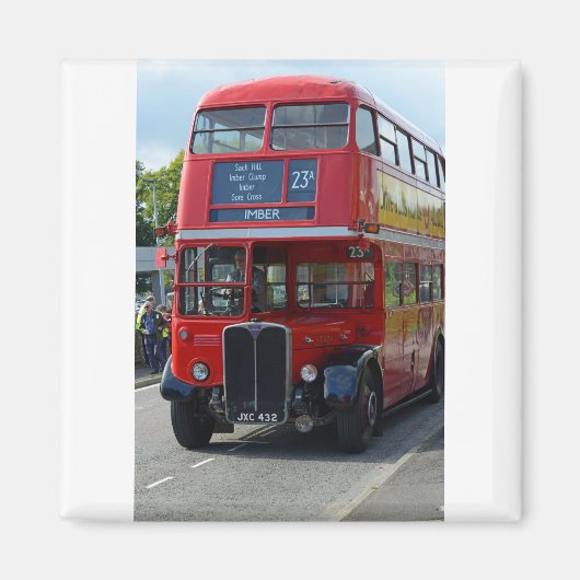Vintager Londoner Bus Magnet (Vorne)