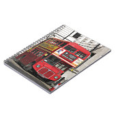 Vintager Londoner Bus Notizblock (Linke Seite)