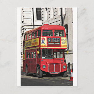 Vintager Londoner Bus Postkarte