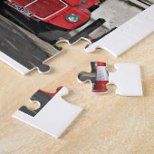 Vintager Londoner Bus Puzzle (Seite)