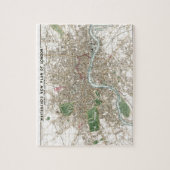 Vintager Londoner City Plan Alte Antike Puzzle (Vertikal)