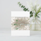 Vintager Londoner City Plan Alte Postkarte (Stehend Vorderseite)