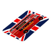 Vintager Londoner Doppeldecker Magnet (Linke Seite)