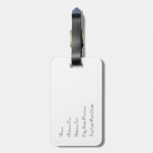 Vintager Londoner Gepäcktag Gepäckanhänger (Rückseite vertikal)