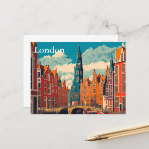 Vintager Londoner Tourismus Postkarte