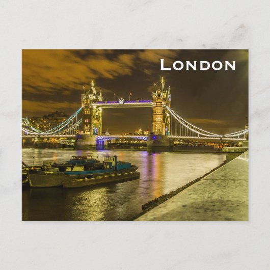 Vintager Londoner Tourismus Postkarte (Vorderseite)