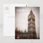Vintager Londoner Tourismus Postkarte (Vorne/Hinten)