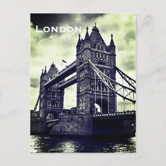 Vintager Londoner Tourismus Postkarte (Vorderseite)