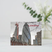 Vintager Londoner Tourismus Postkarte (Stehend Vorderseite)