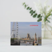 Vintager Londoner Tourismus Postkarte (Stehend Vorderseite)