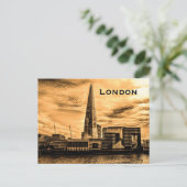 Vintager Londoner Tourismus Postkarte (Stehend Vorderseite)