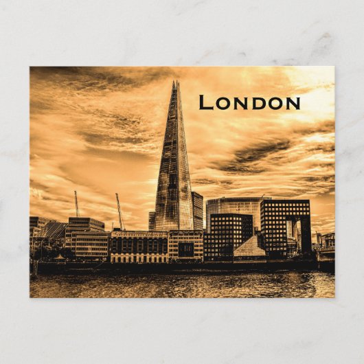 Vintager Londoner Tourismus Postkarte (Vorderseite)