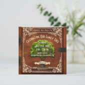 Vintager Look der Wiedersehen Einladung (Stehend Vorderseite)