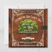 Vintager Look der Wiedersehen Einladung (Vorderseite)