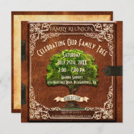 Vintager Look der Wiedersehen Einladung