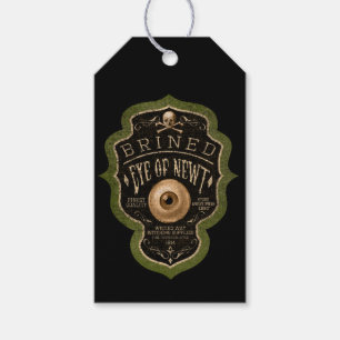 Vintager Look "EYE OF NEWT" Halloween-Geschenktags Geschenkanhänger