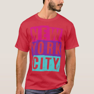 Vintager Look Text von New York City T-Shirt
