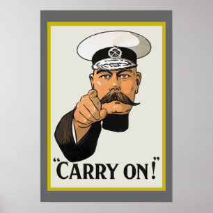 Vintager Lord Kitchener machen Plakat weiter