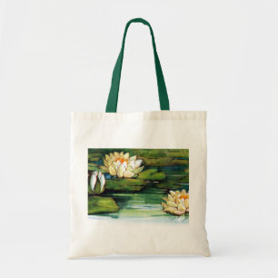 Vintager Lotos Tragetasche