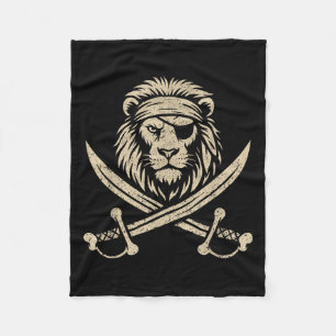 Vintager Löwenanteil Safari-Tier Fleecedecke