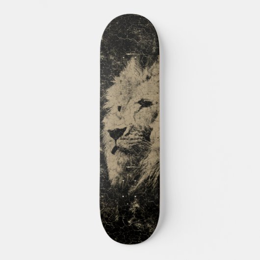 Vintager Löwenkopf Skateboard (Vorderseite)