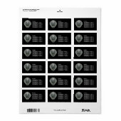 Vintager Löwenkopf Türknopf Adressaufkleber (Vorne)