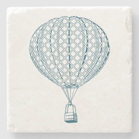 Vintager Luft-Ballon Steinuntersetzer (Vorderseite)