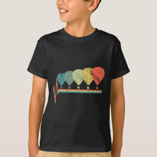 Vintager Luftballon-Pilot-Aviator T-Shirt