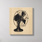Vintager Lüfter auf Leinwand (Vorderseite)